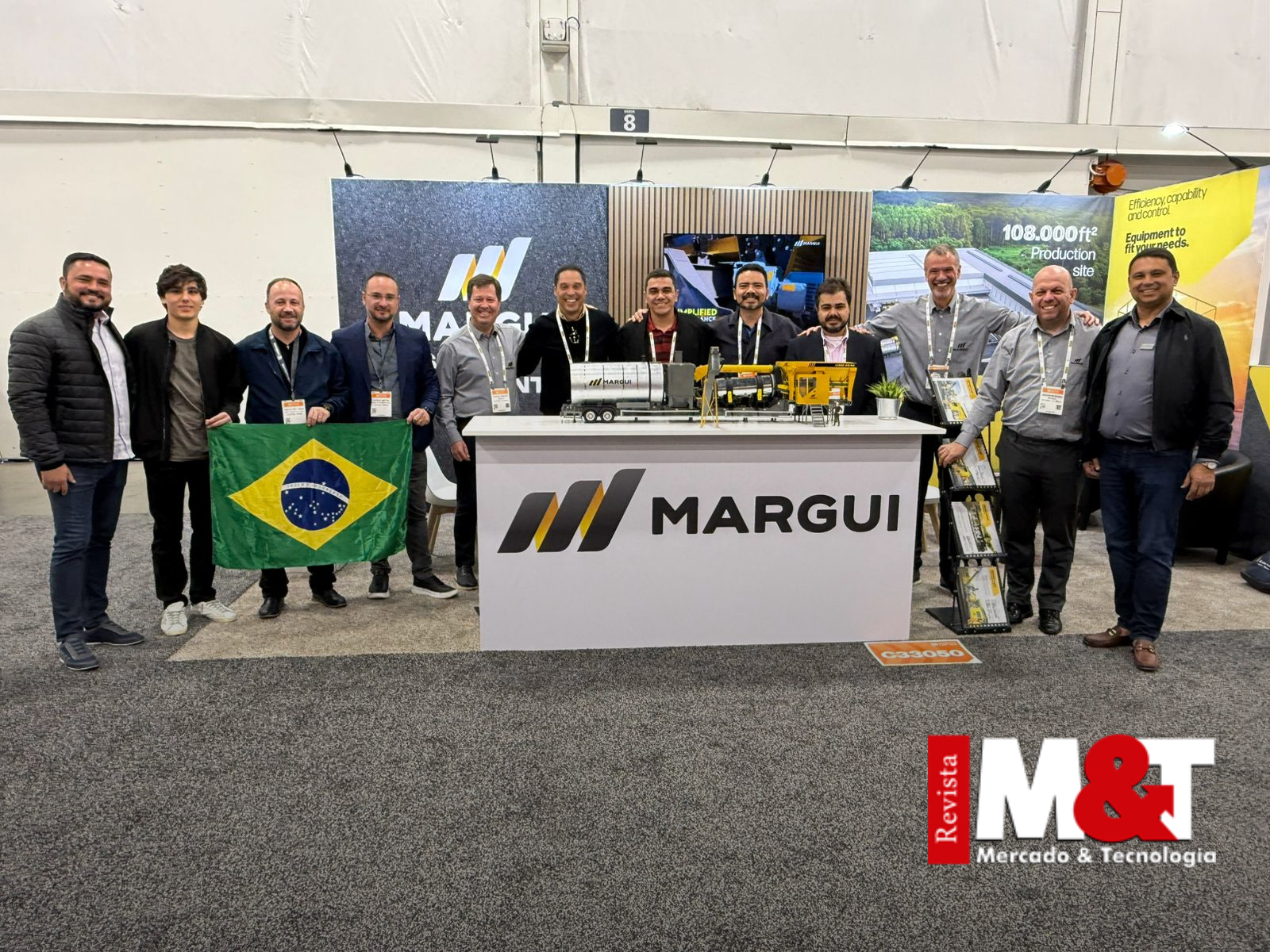 Margui é destaque na Revista M&T com estratégia de internacionalização durante a Conexpo 2026